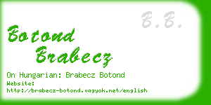 botond brabecz business card